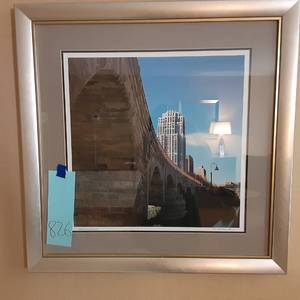lot 826 image: Sweeping Arches Framed Wall Art