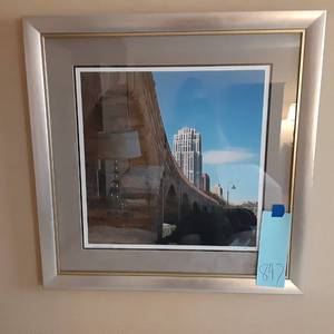 lot 847 image: Sweeping Arches Framed Wall Art