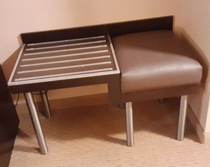 lot 977 image: Contemporary Luggage Bench