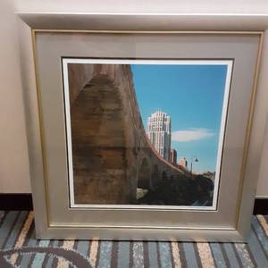 lot 986 image: Sweeping Arches Framed Wall Art