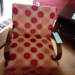 lot 991 image: Adorable Polka Dot Chair