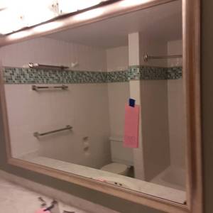 lot 1003 image: Large Bathroom Mirror