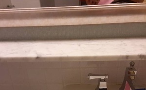 lot 1026 image: Long Bathroom Marble Ledge