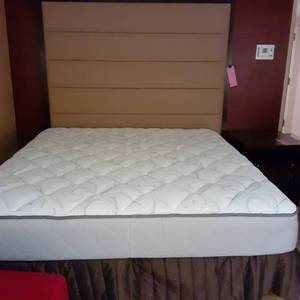 lot 1031 image: Standard King Headboard, Mattress and Frame