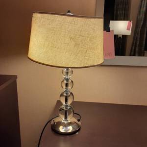 lot 1037 image: Clear Bubble Table Lamp