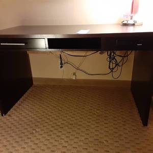 lot 1041 image: Adorable Brown Wood Office Desk