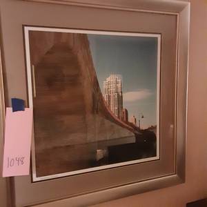 lot 1048 image: Sweeping Arches Framed Wall Art