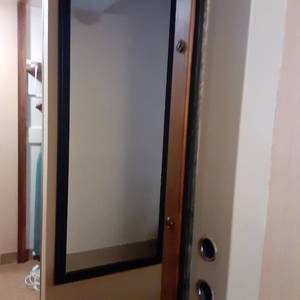 lot 506 image: Long Black Wall Mirror