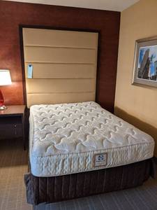 lot 706 image: Full Sized Headboard, Mattress and Frame