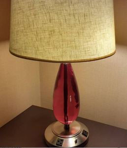 lot 1011 image: Red Teardrop Lamp