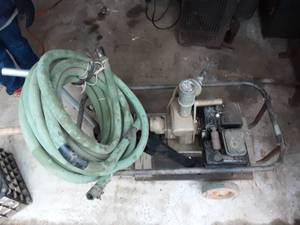 Trash Pump (3 HP Motor)  With Hose & Cart
