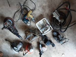 Lot Of Power Tools & 220 Extension Cord