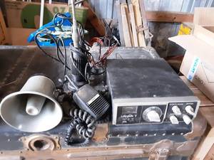 Hy-Gain V CB Radio With PA Speaker & Antenna