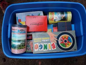 Vintage Puzzles, Games, Collectibles-Includes Tote