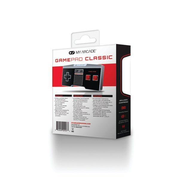 lot 141 image: My Arcade GamePad Classic Non-Wired Controller for the NES Classic Edition Gaming System & Wii, dreamGEAR