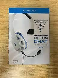 lot 146 image: Turtle Beach Recon Chat Wired Gaming Headset for PlayStation 45 - White