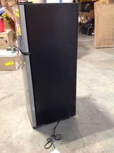 4.6 Cu. Ft. Mini Refrigerator with Dual Door True Freezer in Stainless Look (192) like new condition