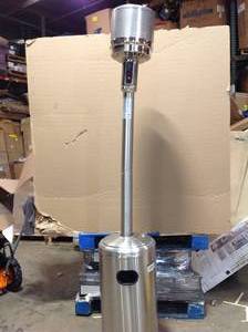 48000 BTU Stainless Steel Patio Heater missing cap see pics customer returned
