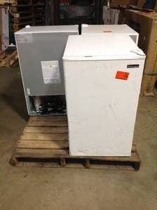 Lot of 2 -3.3 cu. ft. Mini Fridge in White  customer returned and various conditions