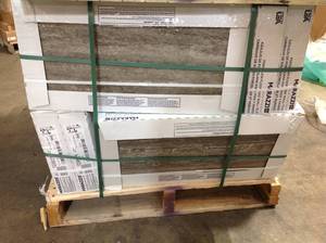 Lot with 22 boxes of Stonehollow Smoky Taupe 12 in. x 24 in. Glazed Porcelain Floor and Wall Tile (15.6 sq. ft.  case)