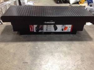 61.86 Matte Black Aluminum Low Profile Crossbed Truck Tool Box like new