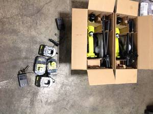 TWO  18V EZClean 320 PSI 0.8 GPM Cordless Cold Water Power Cleaner with Battery and Charger new