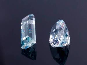 2.76 Carat Natural Aquamarine Gemstones (x2)