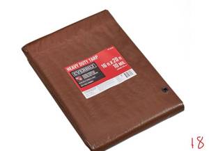 EVERBILT 16 ft. x 20 ft. BrownSilver Heavy Duty Tarp