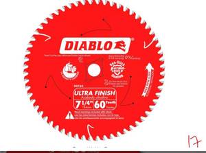 4 DIABLO 7-14 in. x 60-Tooth Fine Finish Circular Saw Blade