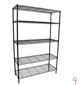 HDX Black 5-Tier Steel Wire Shelving Unit (36 in. W x 72 in. H x 16 in. D)