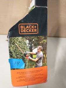 BLACK 20 in. 3.8 Amp Corded Electric Hedge Trimmer