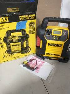 DEWALT 1400 Peak Amp Portable Car Jump Starter with Digital Compressor