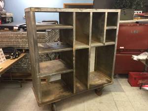 Rolling Organizer Storage Cabinet