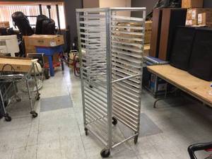 NSF Lockwood Rolling Tray Cart