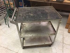 Rolling Metal Shop Cart