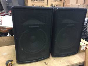 Pair Black Speakers
