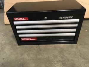 Husky 26 in. W 4-Drawer Tool Chest in Gloss Black New