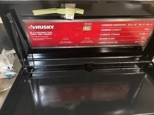 Husky 26 in. W 4-Drawer Tool Chest in Gloss Black New