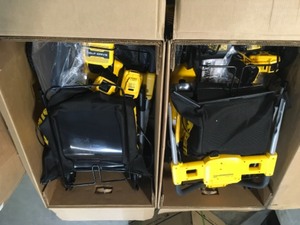 2 of DEWALT 21.5 in. 20-Volt MAX Lithium-Ion Cordless Battery Walk Behind Self Propelled Mower like new open box