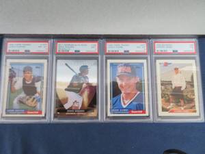 lot 3 image: 4 PSA GRADED BASEBALL CARDS (2 ROOKIES)