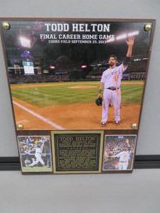 lot 8 image: TODD HELTON PLAQUE