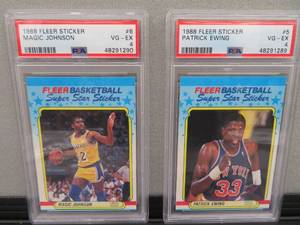 lot 85 image: 2 PSA GRADED COLLECTABLE CARD PLUS.OLYMPIC DDREAM TEAM