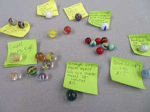 lot 129 image: ANTIQUE AND VINTAGE MARBLES