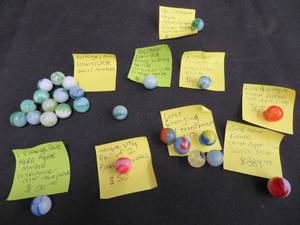 lot 134 image: ANTIQUE AND VINTAGE MARBLES