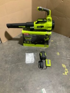 Ryobi 40V Brushless 125 MPH 550 CFM Cordless Battery Whisper Series Jet Fan Blower with 4.0 Ah Battery and Charger. See Pictures