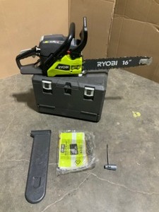 Ryobi 16 in. 37 cc 2-Cycle Gas Chainsaw with Heavy-Duty Case. See Pictures