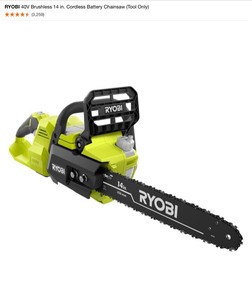 Ryobi Expand-It 10 in. Pole Saw Attachment, Trimmer & 14 in. Cordless Battery Chainsaw (Tools Only). See Pictures