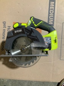 RYOBI ONE 18V Cordless 6-12 in. Circular Saw (Tool Only). See Pictures