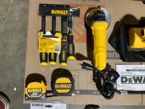 Dewalt Tool Box, Sander Kit, Grinder & More Hand Tools & Accessories. Various Conditions. See Pictures