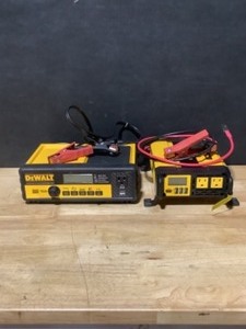 DEWALT 30 Amp Automotive Portable Car Battery Charger with 80 Amp Engine Start and Alternator Check & 1000-Watt Portable Car Power Inverter with Triple USB Ports. See Pictures